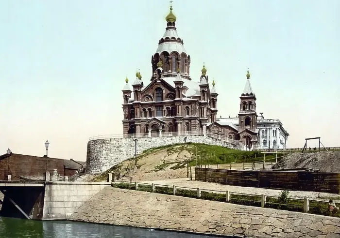 Framed Print : The New Cathedral, Helsingfors, Russia, Helsinki, Finland, c. 1890, Historic, digitally enhanced reproduction of a photochrome print of the period Framed Print : The New Cathedral, Helsingfors, Russia, Helsinki, Finland, c. 1890, Historic, digitally enhanced reproduction of a photochrome print of the period