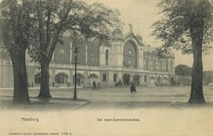 Framed Print : The new Dammtor railway station, Hamburg, Germany, postcard with text, view around ca 1910, historical, digital reproduction of a historical postcard, public domain, from that time, exact date unknown Framed Print : The new Dammtor railway station, Hamburg, Germany, postcard with text, view around ca 1910, historical, digital reproduction of a historical postcard, public domain, from that time, exact date unknown