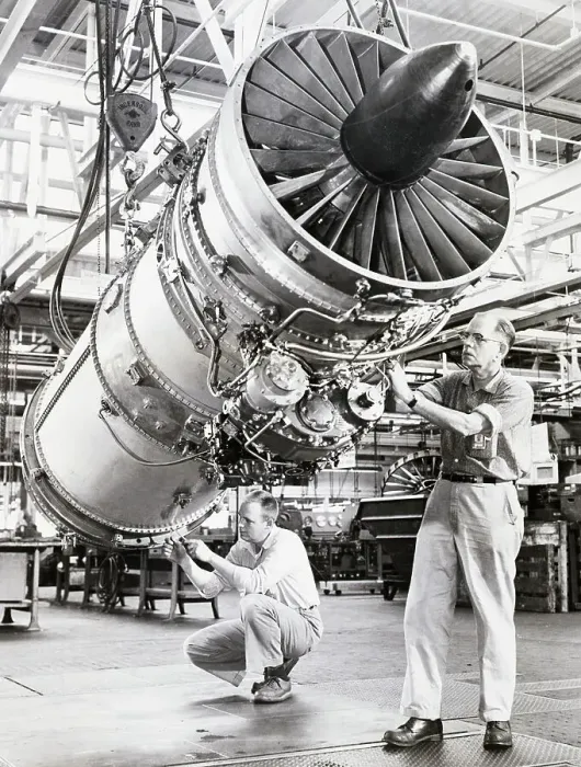 Framed Print : New Engine Being Tested