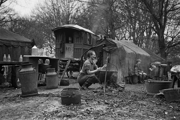 Framed Print : New Forest Encampment Framed Print : New Forest Encampment