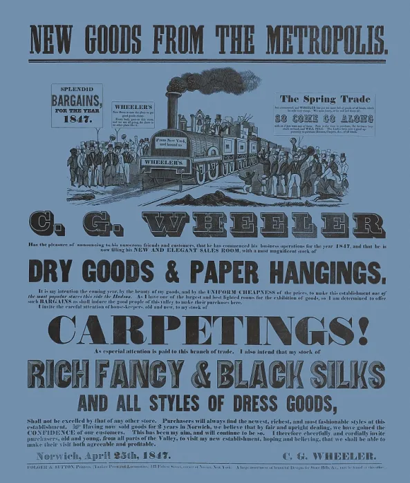 Framed Print : New Goods from the Metropolis Framed Print : New Goods from the Metropolis