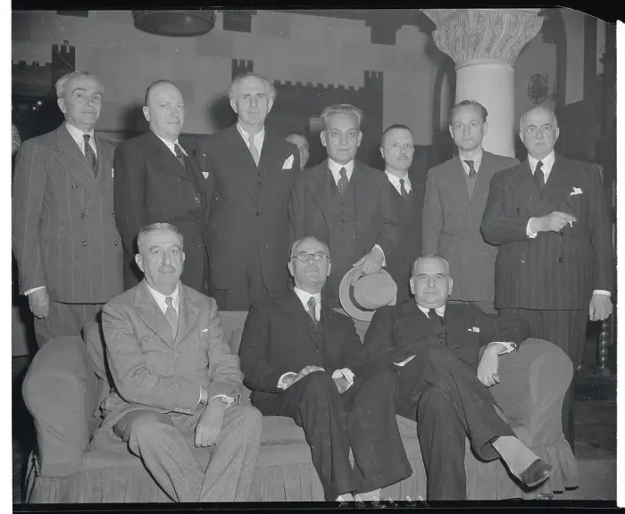 Framed Print : New Greek Cabinet Members Posing Together Framed Print : New Greek Cabinet Members Posing Together