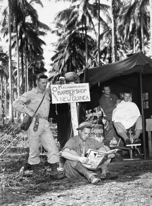 Framed Print : New Guinea Campaign Barber