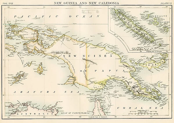 New Gunia Papua map 1884