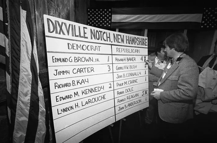 Framed Print : New Hampshire Vote Scorer Writing on Scoreboard Framed Print : New Hampshire Vote Scorer Writing on Scoreboard