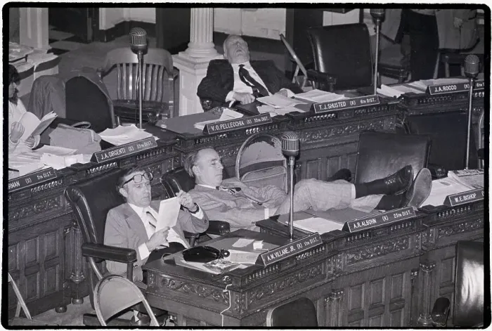 Framed Print : New Jersey Assemblymen Sleeping on the Job Framed Print : New Jersey Assemblymen Sleeping on the Job