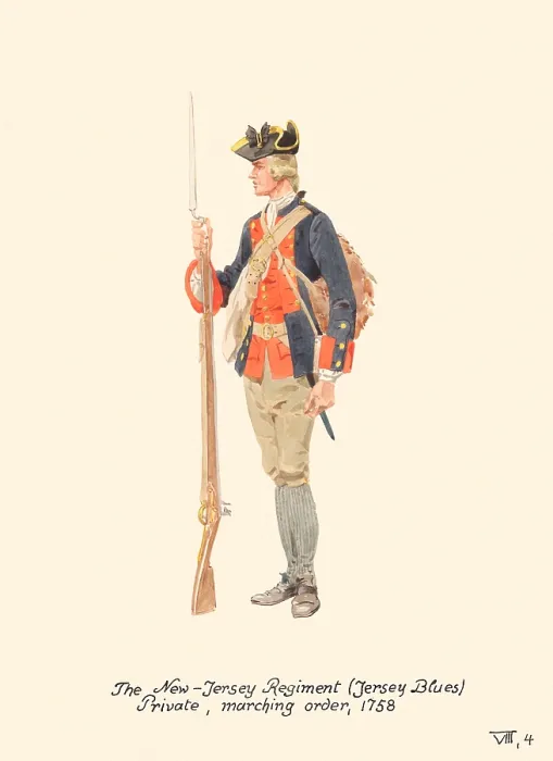 Framed Print : New-Jersey Regiment Private Framed Print : New-Jersey Regiment Private