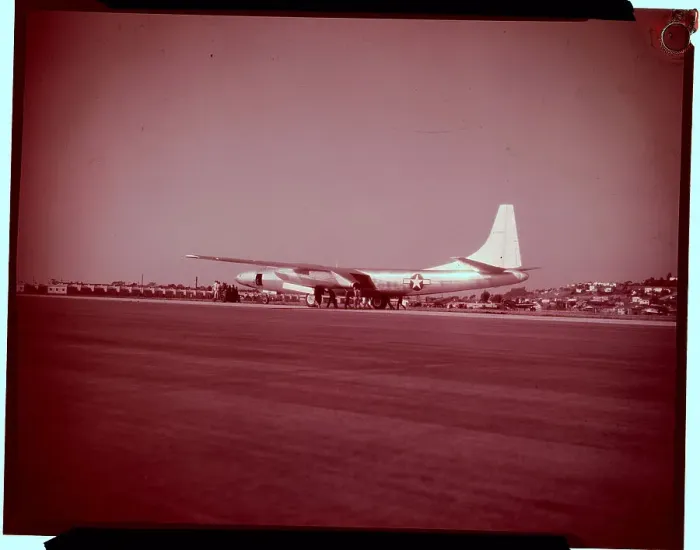 Framed Print : New Jet Bomber on Runway Framed Print : New Jet Bomber on Runway