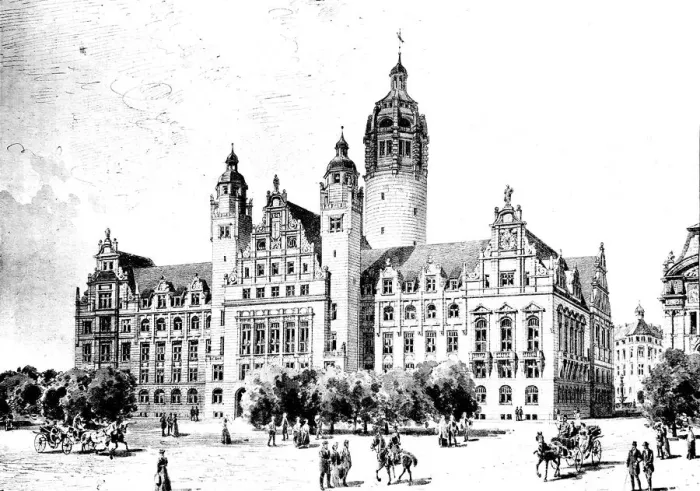 Framed Print : The new Leipzig City Hall - design Framed Print : The new Leipzig City Hall - design