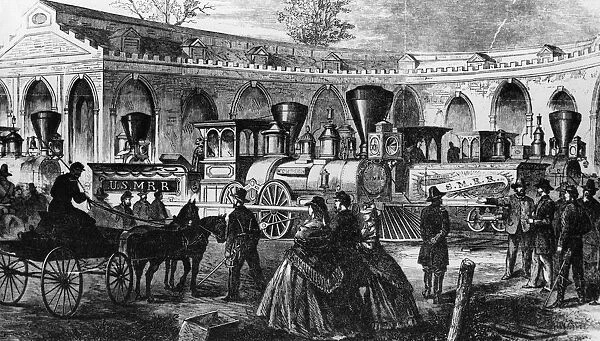 New Locomotives. circa 1865: After the fall of Vicksburg the Northern troops