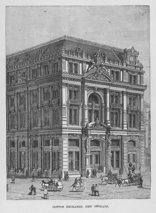 Framed Print : New Orleans Cotton Exchange Framed Print : New Orleans Cotton Exchange