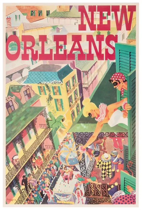 Framed Print : New Orleans Mardi Gras Poster Framed Print : New Orleans Mardi Gras Poster