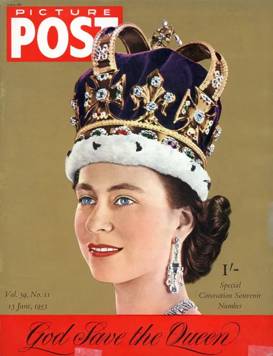 Framed Print : New Queen. The cover of the second Picture Post Coronation Souvenir issue Framed Print : New Queen. The cover of the second Picture Post Coronation Souvenir issue