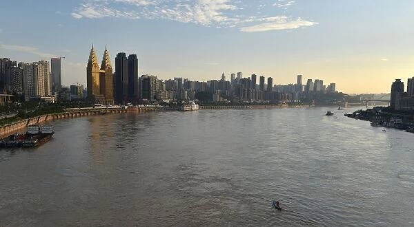 New skyscrapers on the Yangtze River, Chongqing, China