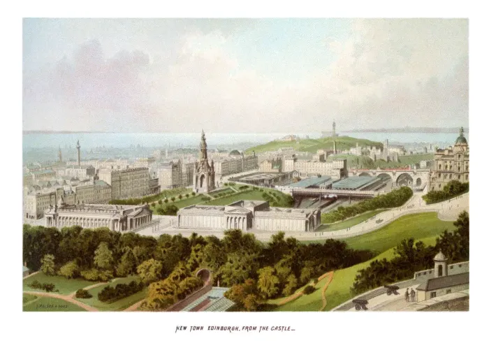 Framed Print : New Town Edinburgh from the Castle Framed Print : New Town Edinburgh from the Castle