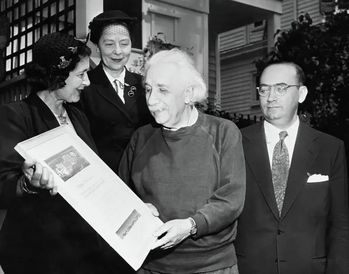 Framed Print : New University Honors Albert Einstein Framed Print : New University Honors Albert Einstein