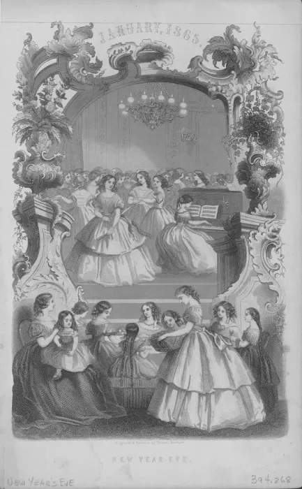 Framed Print : New Years Eve 1865 Framed Print : New Years Eve 1865