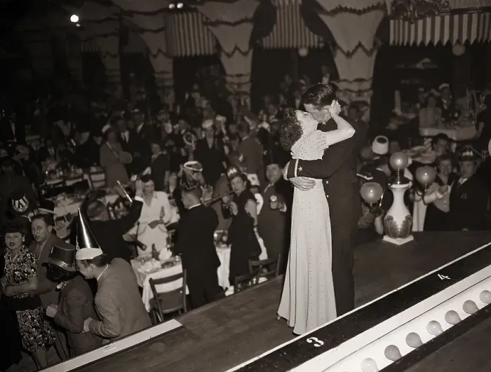 Framed Print : New Year's Eve at the Diamond Horse-Shoe Framed Print : New Year's Eve at the Diamond Horse-Shoe
