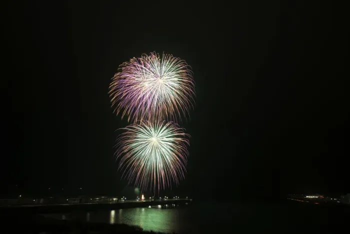 Framed Print : New Years Eve fireworks, Helgoland, Schleswig-Holstein, Germany, Europe Framed Print : New Years Eve fireworks, Helgoland, Schleswig-Holstein, Germany, Europe