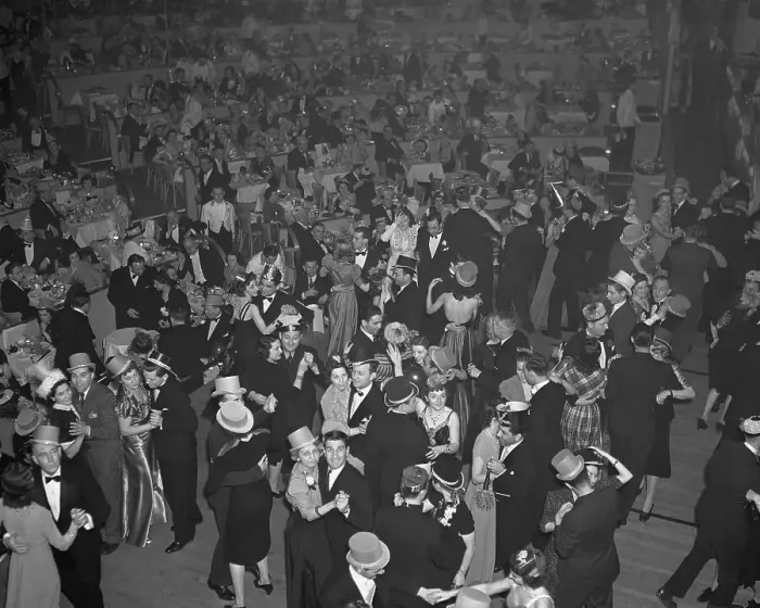 Framed Print : New Year's Party for 1940 Framed Print : New Year's Party for 1940