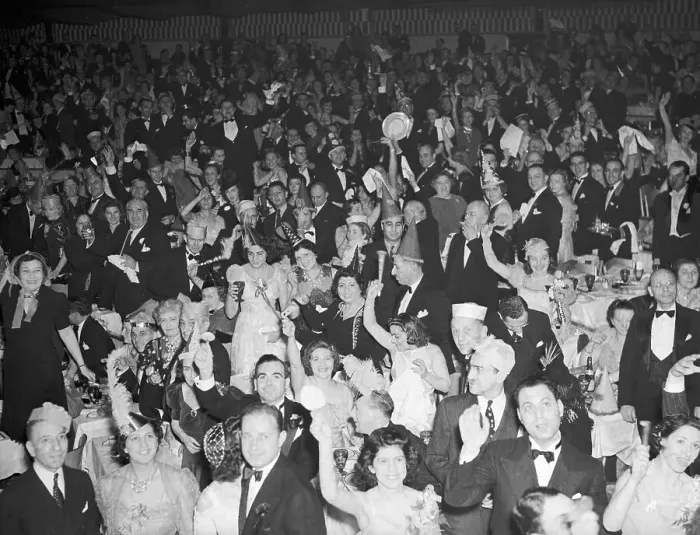 Framed Print : New Years Party at French Casino Framed Print : New Years Party at French Casino