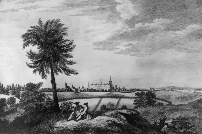 Framed Print : New York. circa 1780: New York City. (Photo by Hulton Archive / Getty Images)
