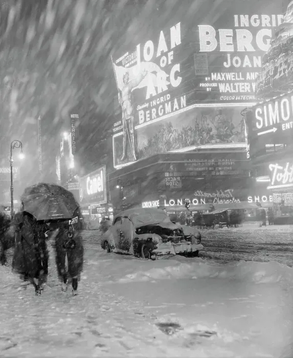 Framed Print : New York Blizzard of 1948 Framed Print : New York Blizzard of 1948
