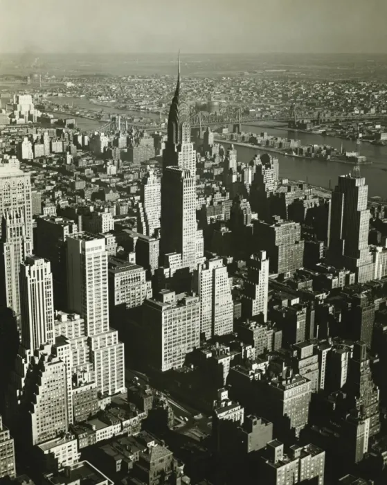 Framed Print : New York City, (B&W), (Aerial view) Framed Print : New York City, (B&W), (Aerial view)