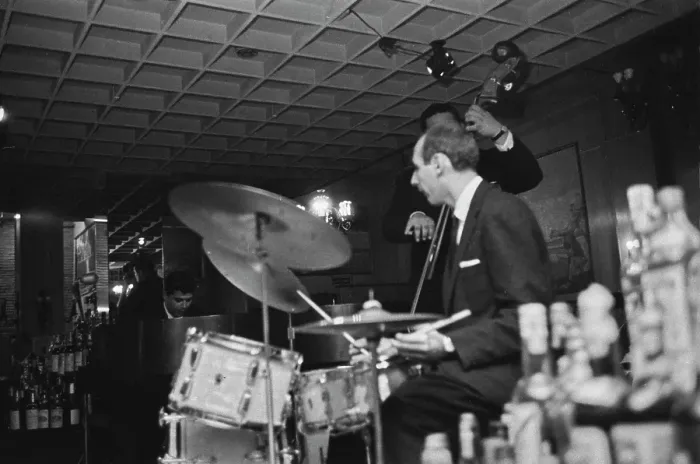 Framed Print : New York City Jazz Club, 1955