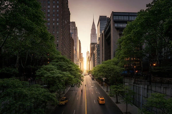 New York City Manhattanhenge sunset