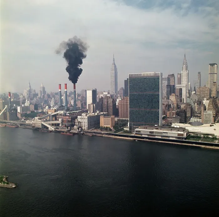 Framed Print : New York City Smog Framed Print : New York City Smog