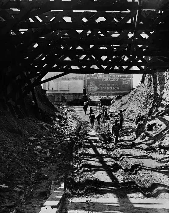 Framed Print : New York City Subway Tunnel Excavation Framed Print : New York City Subway Tunnel Excavation
