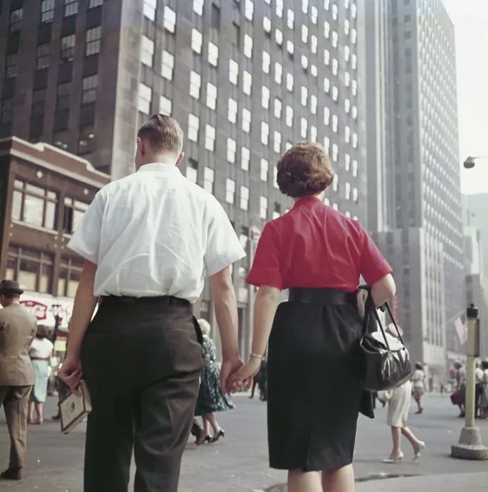 Framed Print : New York Couple