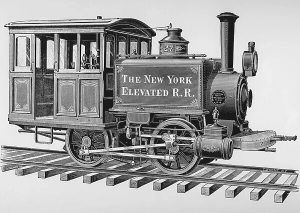 New York Elevated Railroad Train