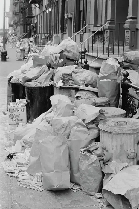Framed Print : New York Garbage Strike Framed Print : New York Garbage Strike