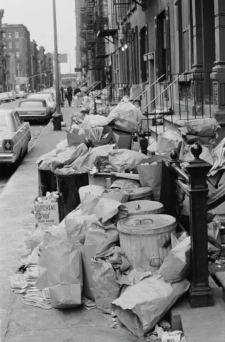 Framed Print : New York Garbage Strike