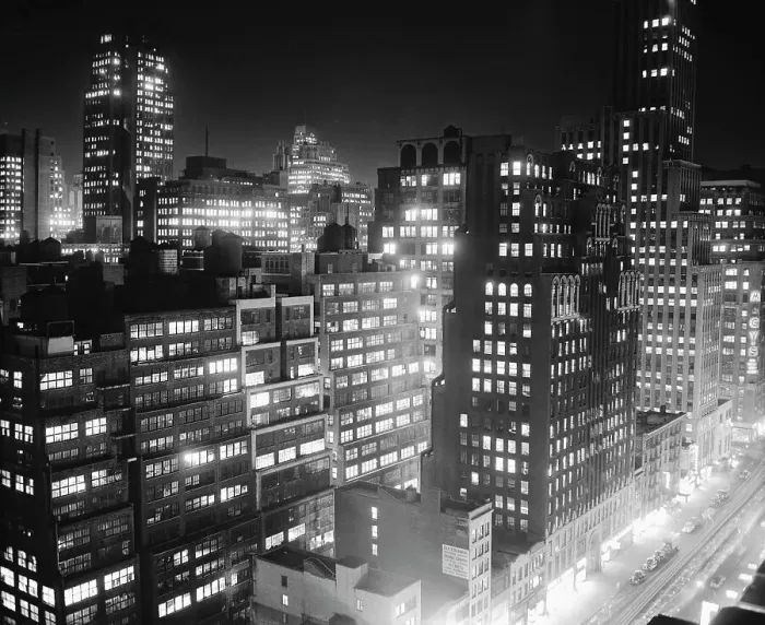 Framed Print : New York Garment District Skyline Framed Print : New York Garment District Skyline
