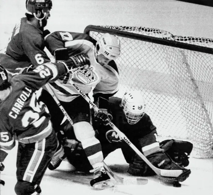 Framed Print : New York Islanders Goalie Roland Melanson Framed Print : New York Islanders Goalie Roland Melanson