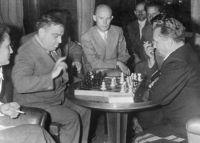Framed Print : New York Mayor Playing Chess With Yugoslavian Leader Framed Print : New York Mayor Playing Chess With Yugoslavian Leader