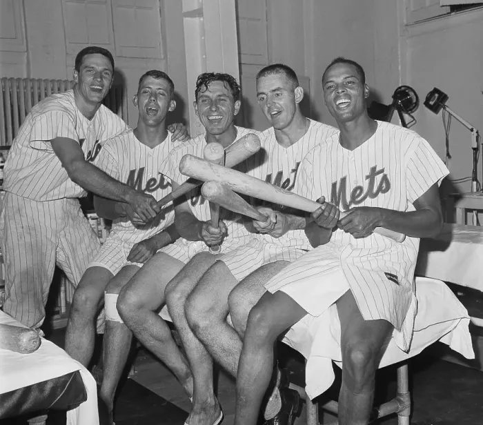 Framed Print : New York Mets Baseball Players in Dressing Room Framed Print : New York Mets Baseball Players in Dressing Room