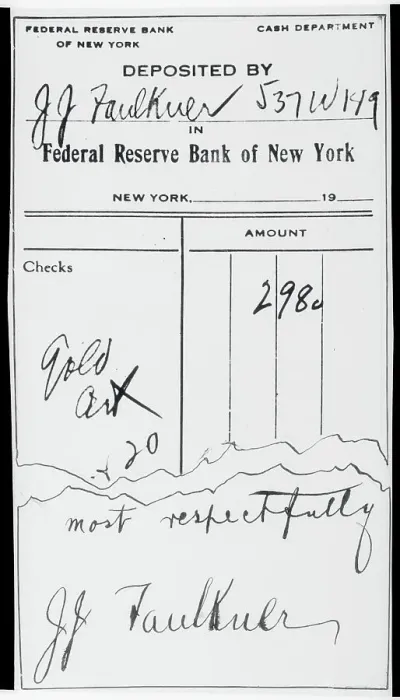 Framed Print : New York Money Slip Framed Print : New York Money Slip