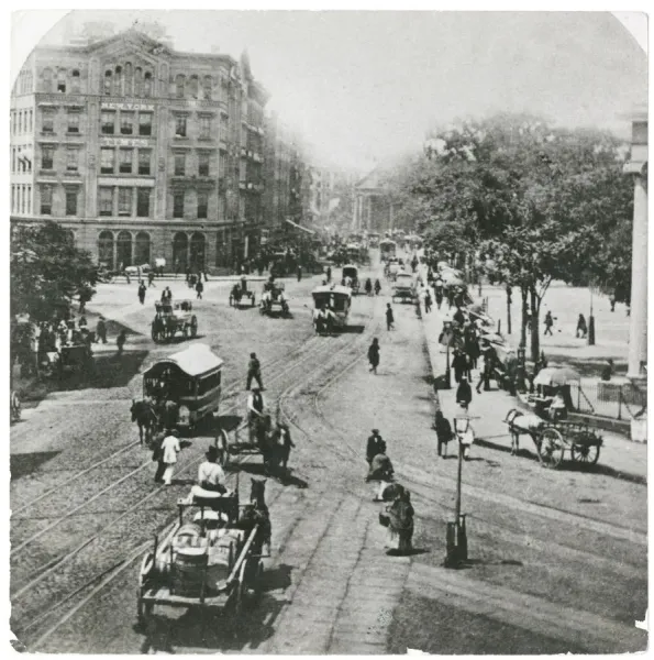 New York Street Scene Print circa 1860. Art Prints, Posters