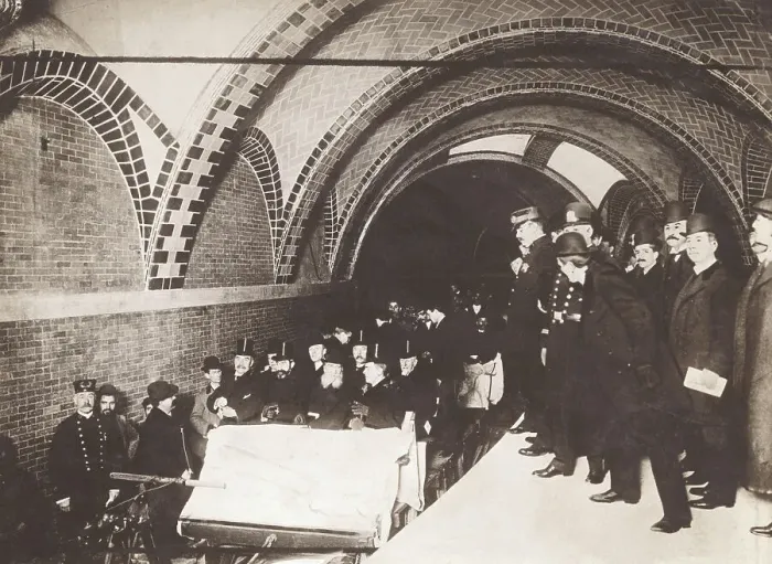 Framed Print : New York Officials Riding Subway Framed Print : New York Officials Riding Subway