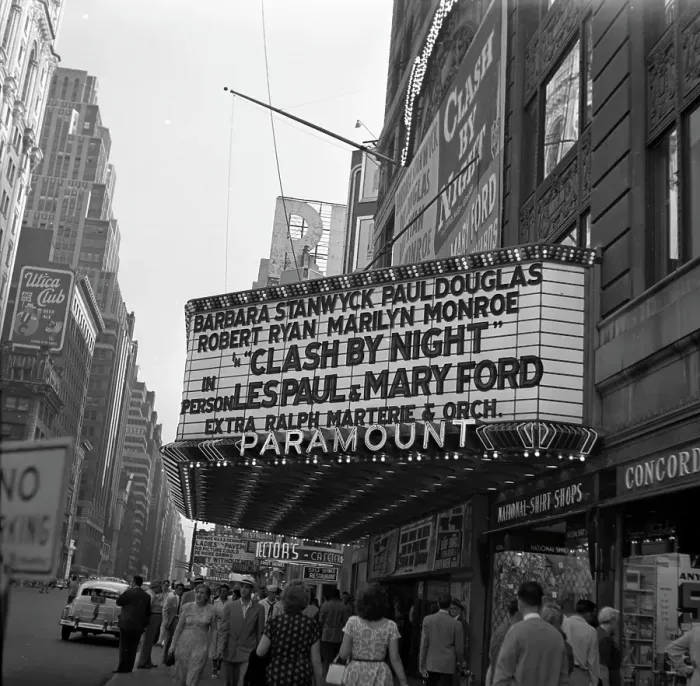 Framed Print : New York Paramount Marquee Framed Print : New York Paramount Marquee