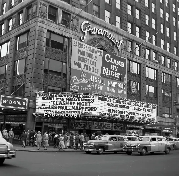 Framed Print : New York Paramount Marquee Framed Print : New York Paramount Marquee
