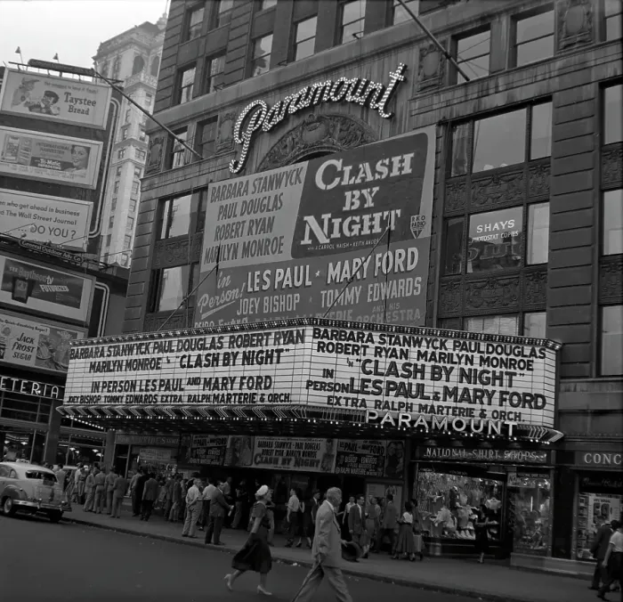 Framed Print : New York Paramount Marquee Framed Print : New York Paramount Marquee