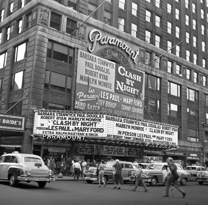 Framed Print : New York Paramount Marquee Framed Print : New York Paramount Marquee