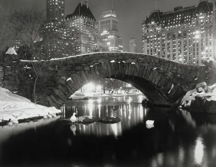 Framed Print : New York Pond in Winter Framed Print : New York Pond in Winter
