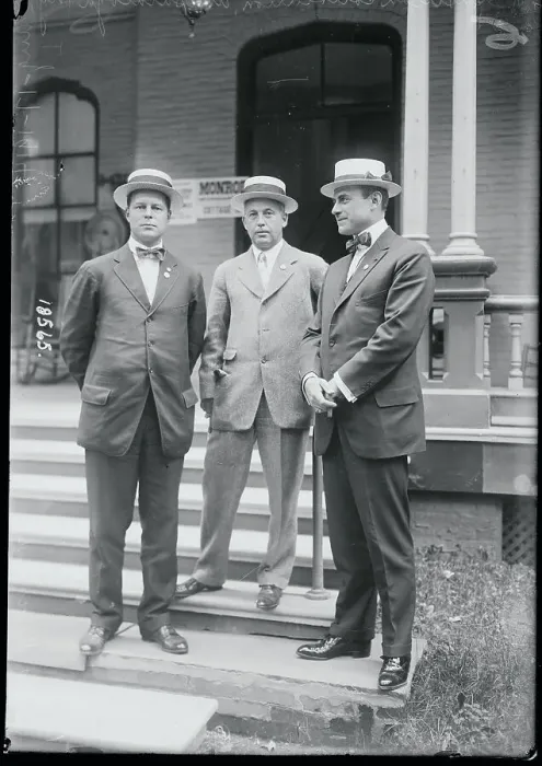 Framed Print : New York Republicans Posing Outdoors Framed Print : New York Republicans Posing Outdoors
