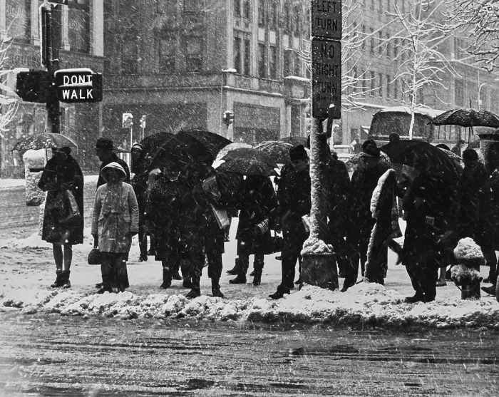 Framed Print : New York In The Snow Framed Print : New York In The Snow